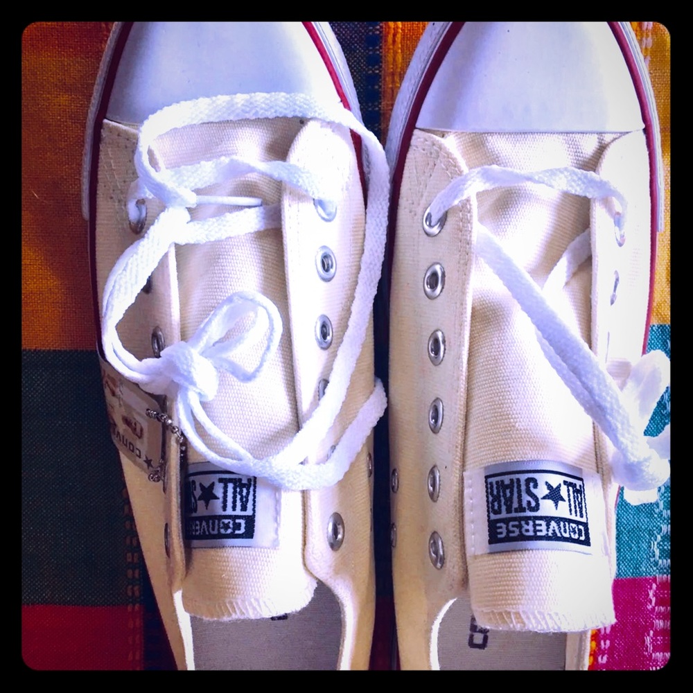 Yellow Converse sneakers